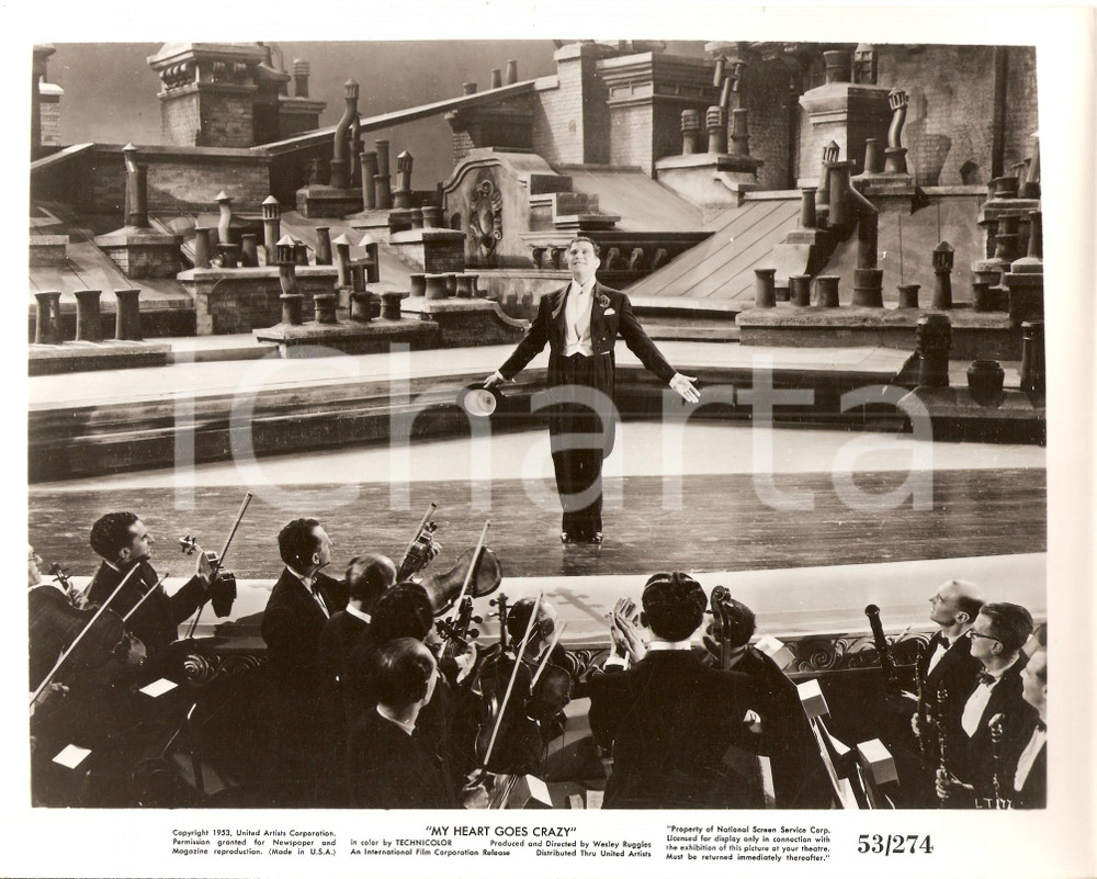 Fotografia d epoca originale 1946 LONDON TOWN Direttore orchestra applaude Syd FIELD Wesley RUGGLES Foto 1