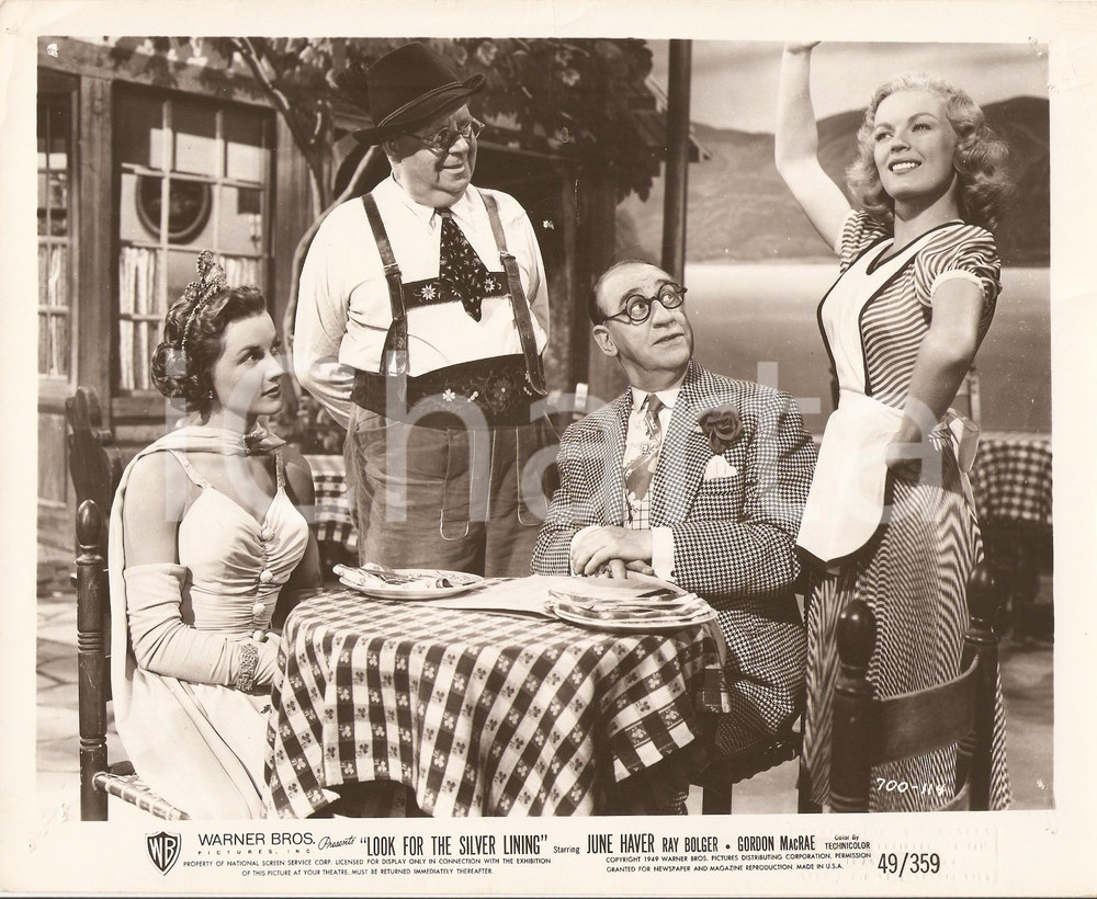 Fotografia d epoca originale 1949 LOOK FOR THE SILVER LINING June HAVER Walter CATLETT S.Z. SAKALL Foto 1