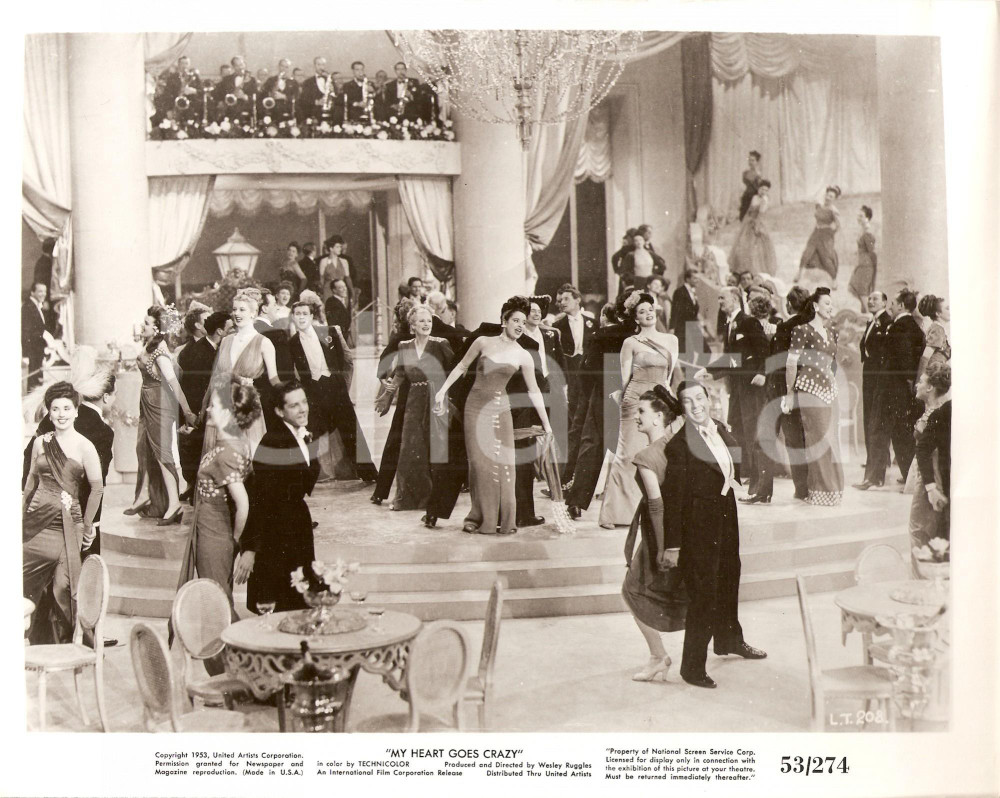 Fotografia d epoca originale 1946 LONDON TOWN Syd FIELD Scena di ballo con orchestra Wesley RUGGLES Foto 1