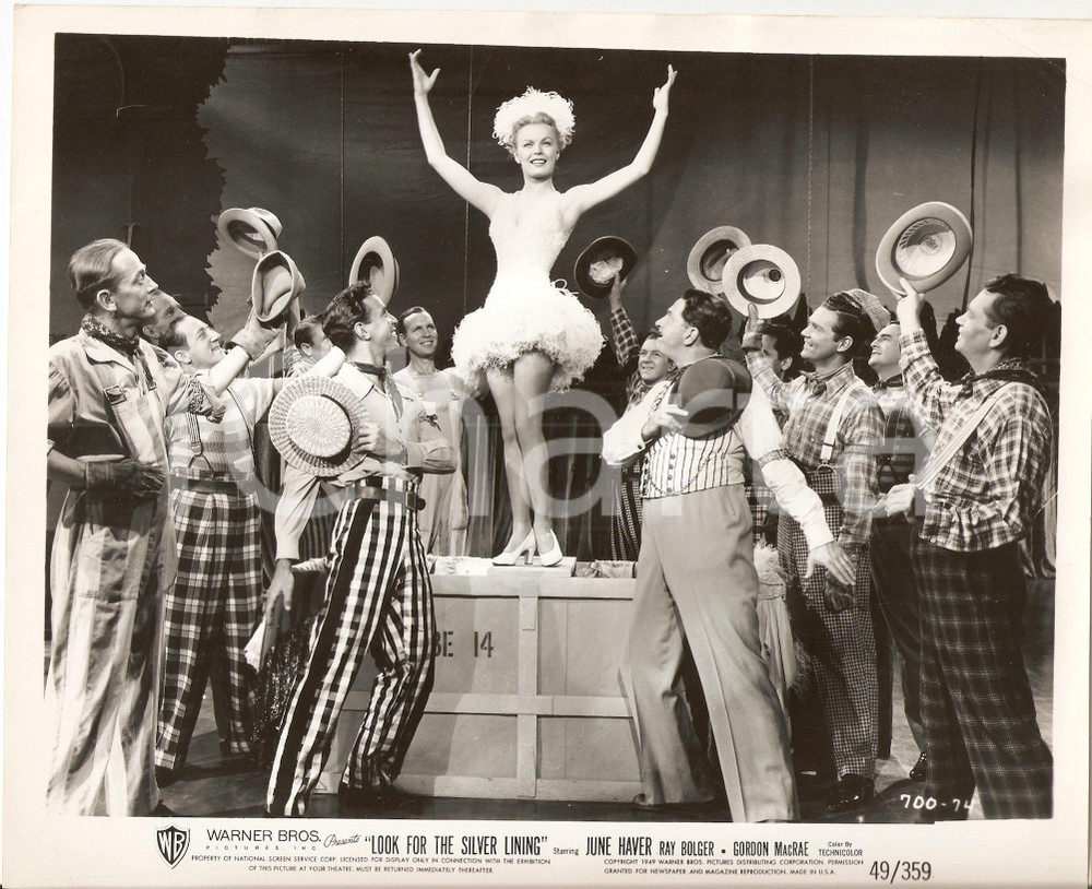 Fotografia d epoca originale 1949 LOOK FOR THE SILVER LINING June HAVER con COWBOY Regia David BUTLER Foto 1