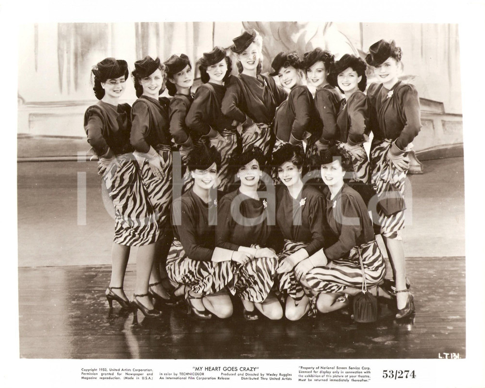 1946 LONDON TOWN Syd FIELD Ballerine con gonne zebrate Regia Wesley RUGGLES Foto