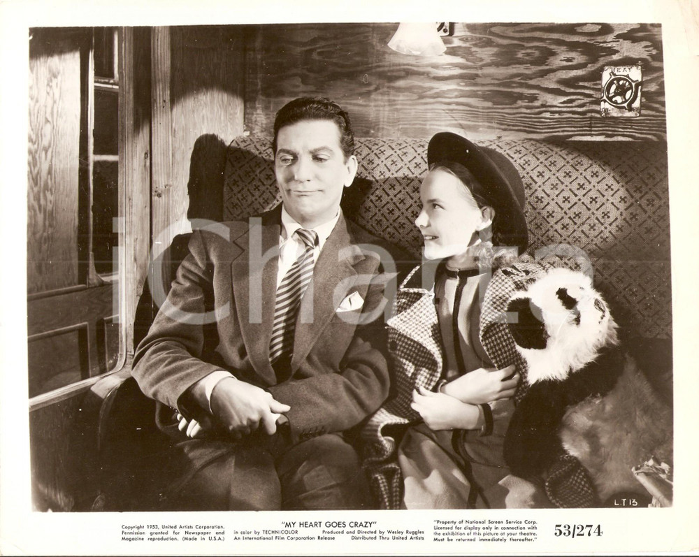 Fotografia d epoca originale 1946 LONDON TOWN Syd FIELD Petula CLARK Scompartimento treno Wesley RUGGLES Foto 1