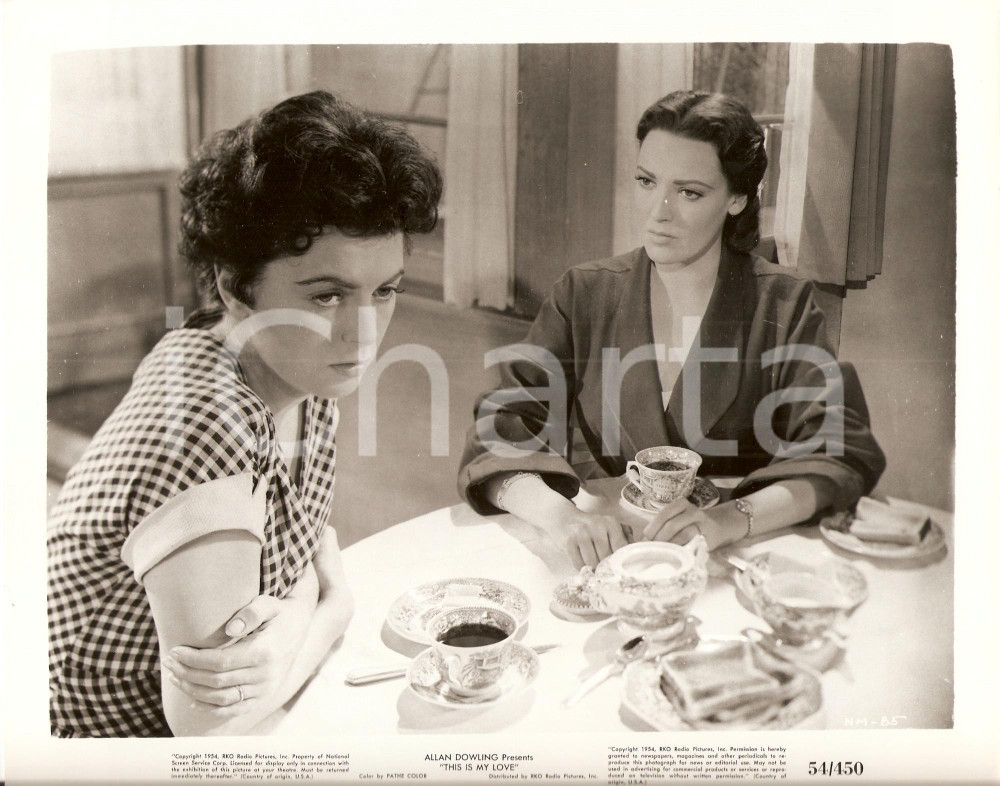 Fotografia d epoca originale 1954 THIS IS MY LOVE Faith DOMERGUE Linda DARNELL bevono the Stuart HEISLER Foto 1