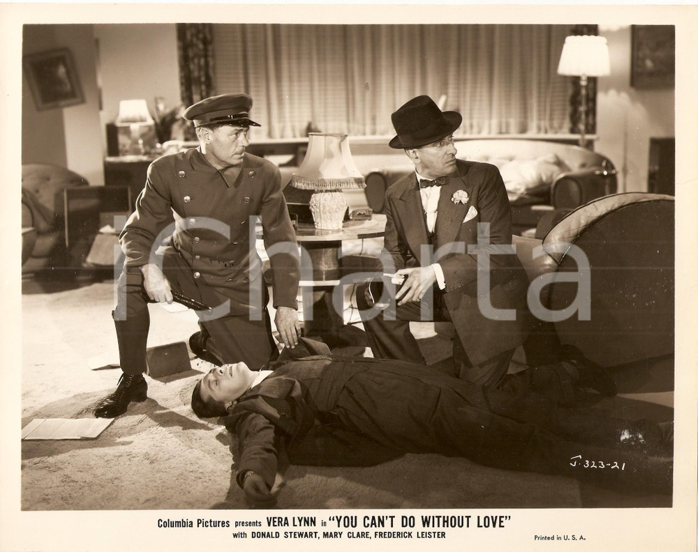 Fotografia d epoca originale 1944 ONE EXCITING NIGHT Poliziotto trasmortisce ladro con manganello Foto 1