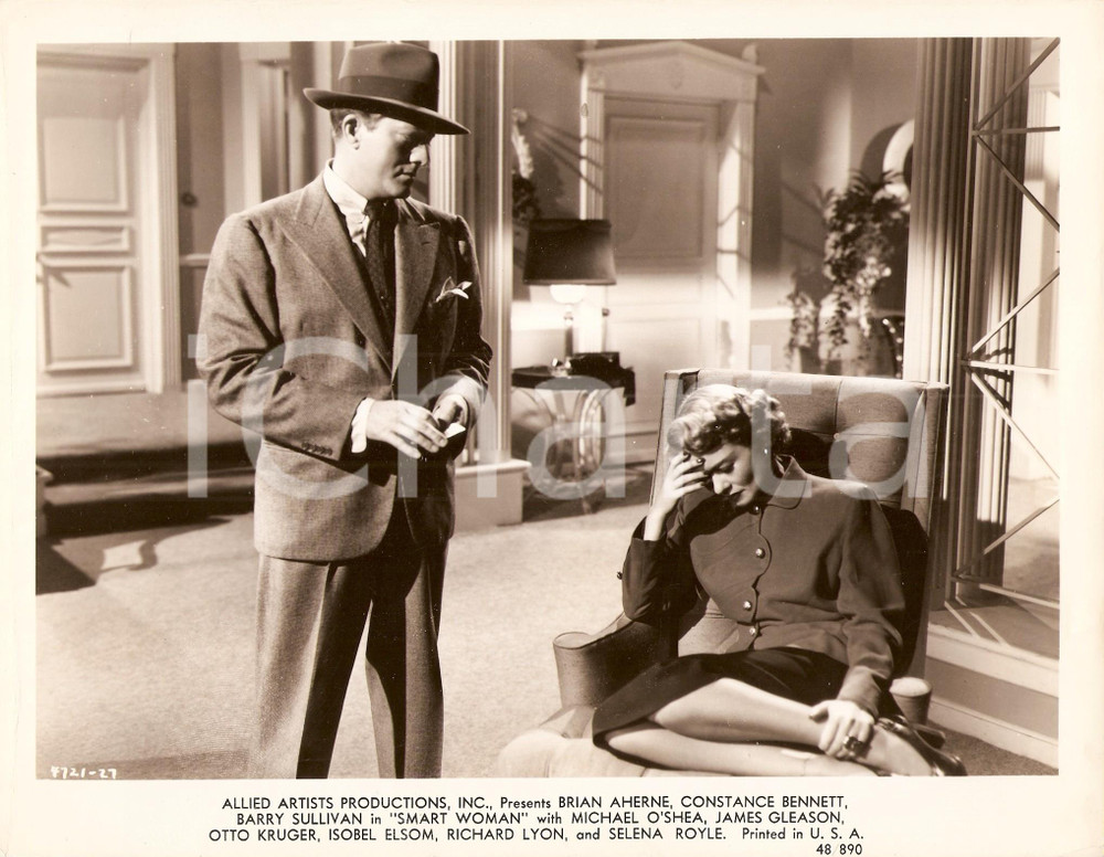 Fotografia d epoca originale 1948 SMART WOMAN Constance BENNETT Michael O SHEA Regia Edward A. BLATT Foto 1