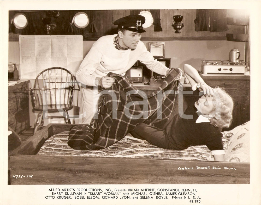 Fotografia d epoca originale 1948 SMART WOMAN Constance BENNETT Brian AHERNE Coperta Edward A. BLATT Foto 1