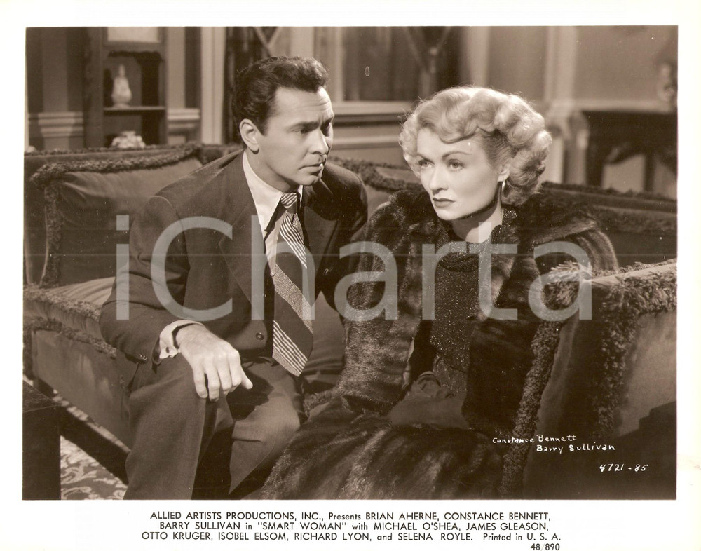 Fotografia d epoca originale 1948 SMART WOMAN Constance BENNETT Barry SULLIVAN Regia Edward A. BLATT Foto 1