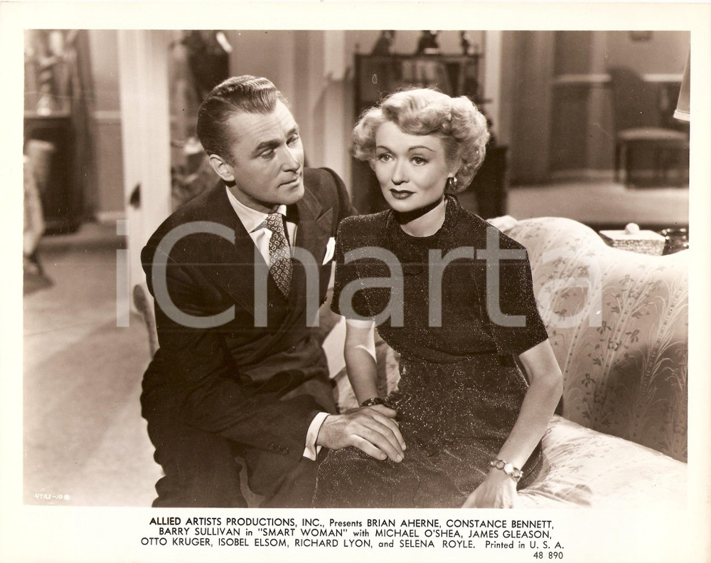 Fotografia d epoca originale 1948 SMART WOMAN Constance BENNETT Brian AHERNE Regia Edward A. BLATT Foto 1
