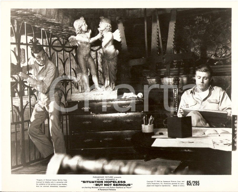 Fotografia d epoca originale 1965 SITUATION HOPELESS BUT NOT SERIOUS Robert REDFORD Mike CONNORS Putti Foto 1