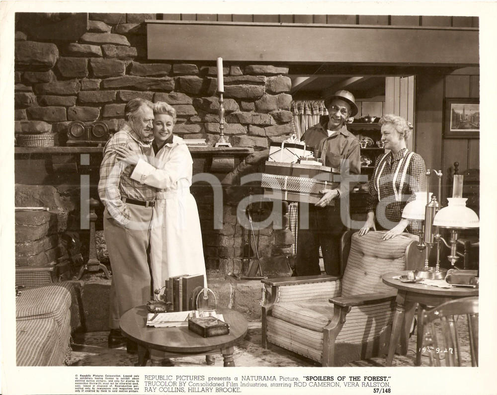 Fotografia d epoca originale 1957 SPOILERS OF THE FOREST Rod CAMERON Vera RALSTON Hillaty BROOKE Regali Foto 1