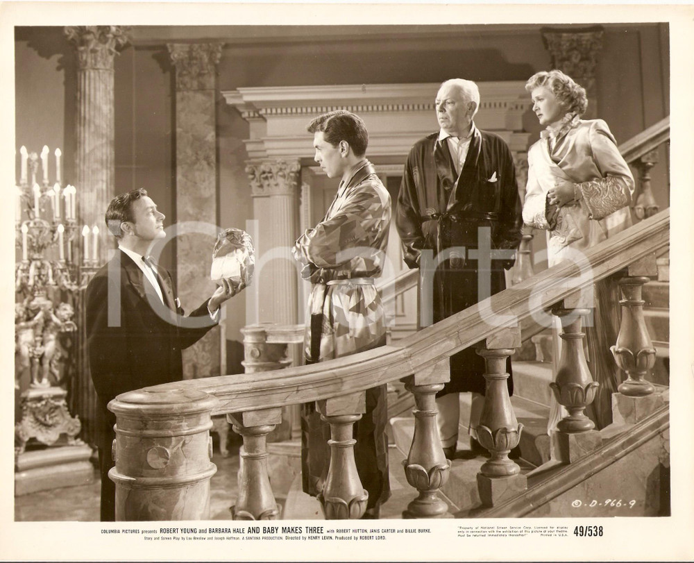 Fotografia d epoca originale 1949 BABY MAKES THREE Robert YOUNG Nicholas JOY Robert HUTTON Billie BURKE Foto 1