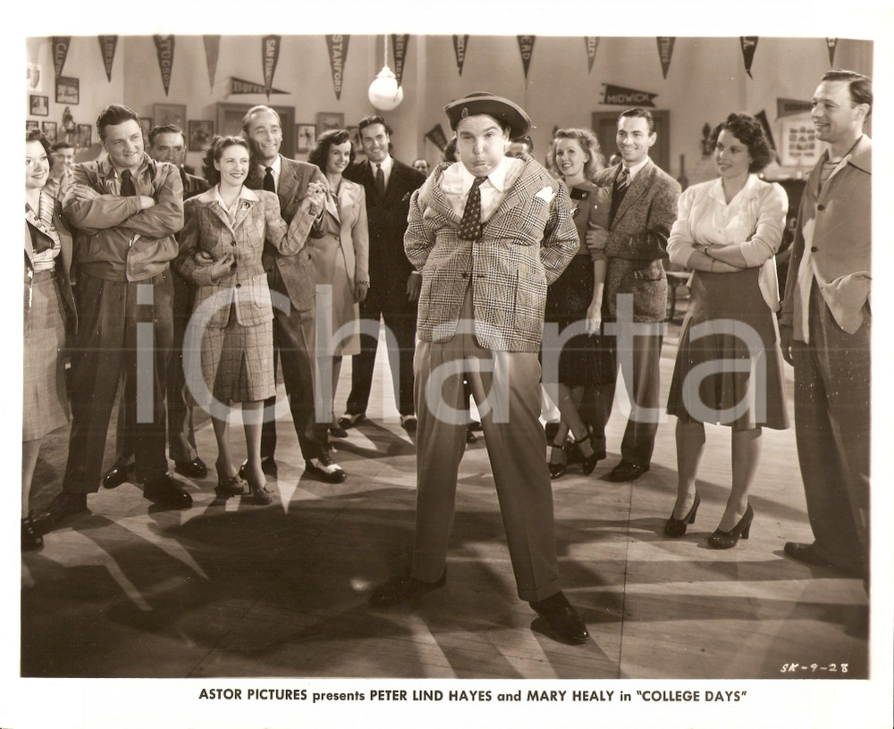 Fotografia d epoca originale 1941 ZIS BOOM BAH  COLLEGE DAYS Buffone alla festa Regia di William NIGH Foto 1