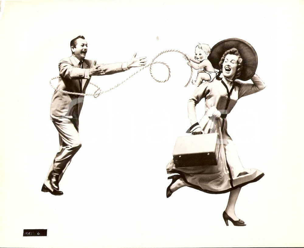 Fotografia d epoca originale 1949 AND BABY MAKES THREE Robert YOUNG Bozzetto fotografico per locandina 1