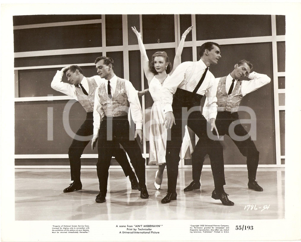 Fotografia d epoca originale 1955 AIN T MISBEHAVIN Scena di ballo Piper LAURIE Film di Edward BUZZELL Foto 1