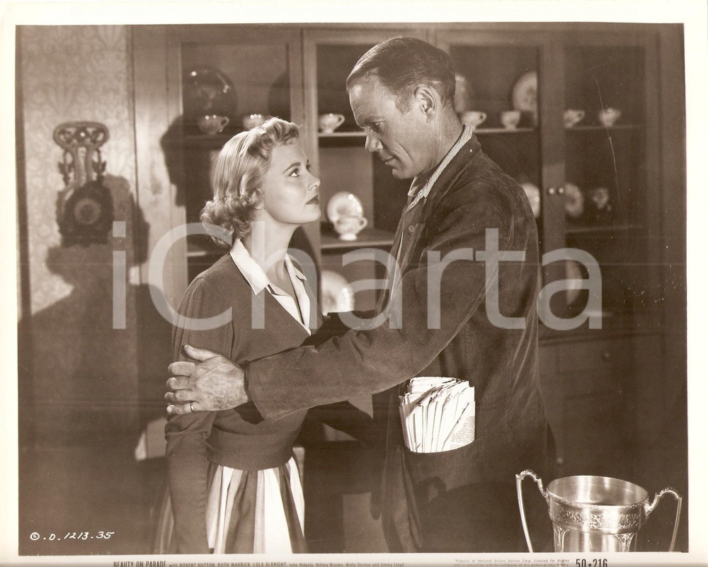 Fotografia d epoca originale 1950 BEAUTY ON PARADE John RIDGELY consola Lola ALBRIGHT Regia Lew LANDERS Foto 1