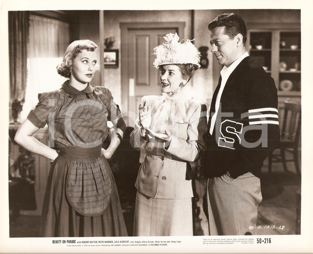 Fotografia d epoca originale 1950 BEAUTY ON PARADE Lola ALBRIGHT Lillian BRONSON nel film di Lew LANDERS Foto 1