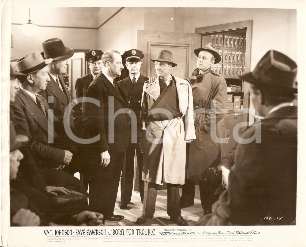 Fotografia d epoca originale 1942 BORN FOR TROUBLE Van JOHNSON nel film di B. REEVES EASON Foto 25 x 20 cm 1