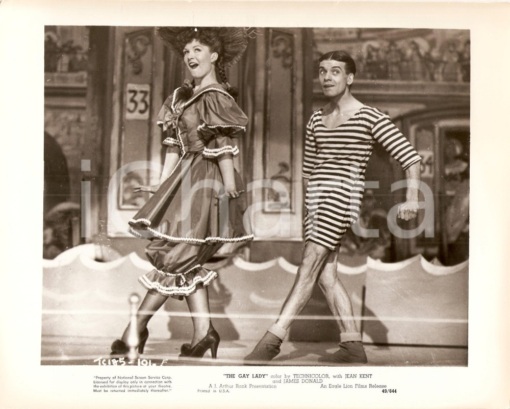 Fotografia d epoca originale 1949 TROTTIE TRUE Jean KENT Bill OWEN durante spettacolo di varietÃ  Foto 1