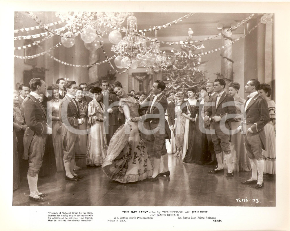 Fotografia d epoca originale 1949 TROTTIE TRUE Jean KENT durante ballo di gala Foto 25 x 20 cm 1
