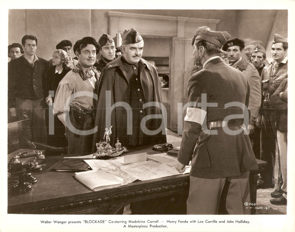 Fotografia d epoca originale 1938 BLOCKADE Lou CARRILLO Madeleine CARROLL Henry FONDA Foto 1