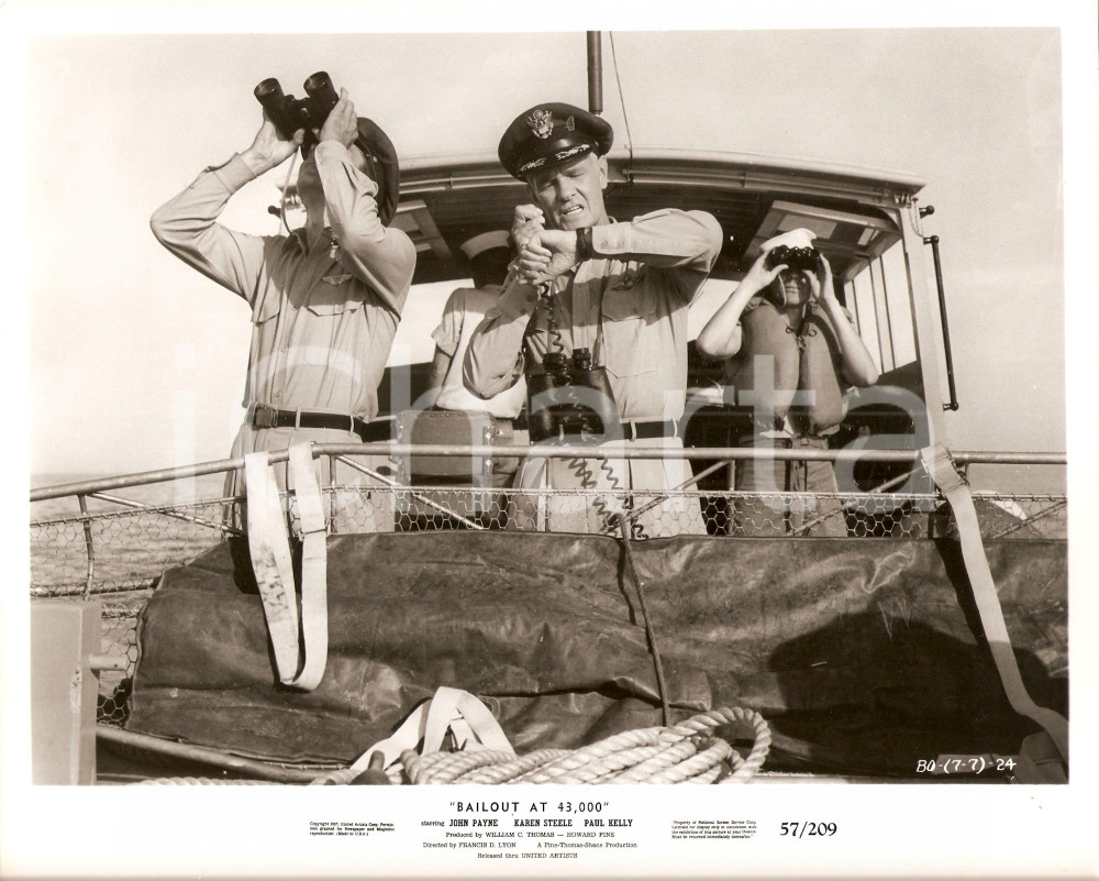 Fotografia d epoca originale 1957 BAILOUT AT 43000 Paul KELLY Binocolo MARINA MILITARE Francis D. LYON Foto 1