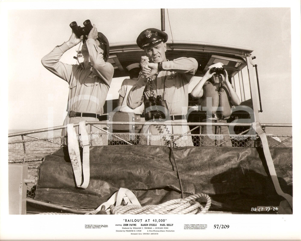 Fotografia d epoca originale 1957 BAILOUT AT 43000 Paul KELLY Binocolo MARINA MILITARE Francis D. LYON Foto 1