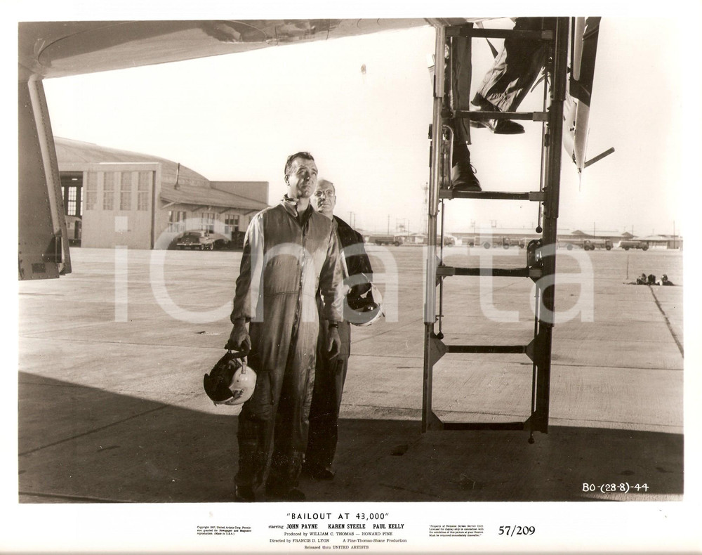 Fotografia d epoca originale 1957 BAILOUT AT 43000 John PAYNE Gregory GAYE Regia Francis D. LYON Foto 1