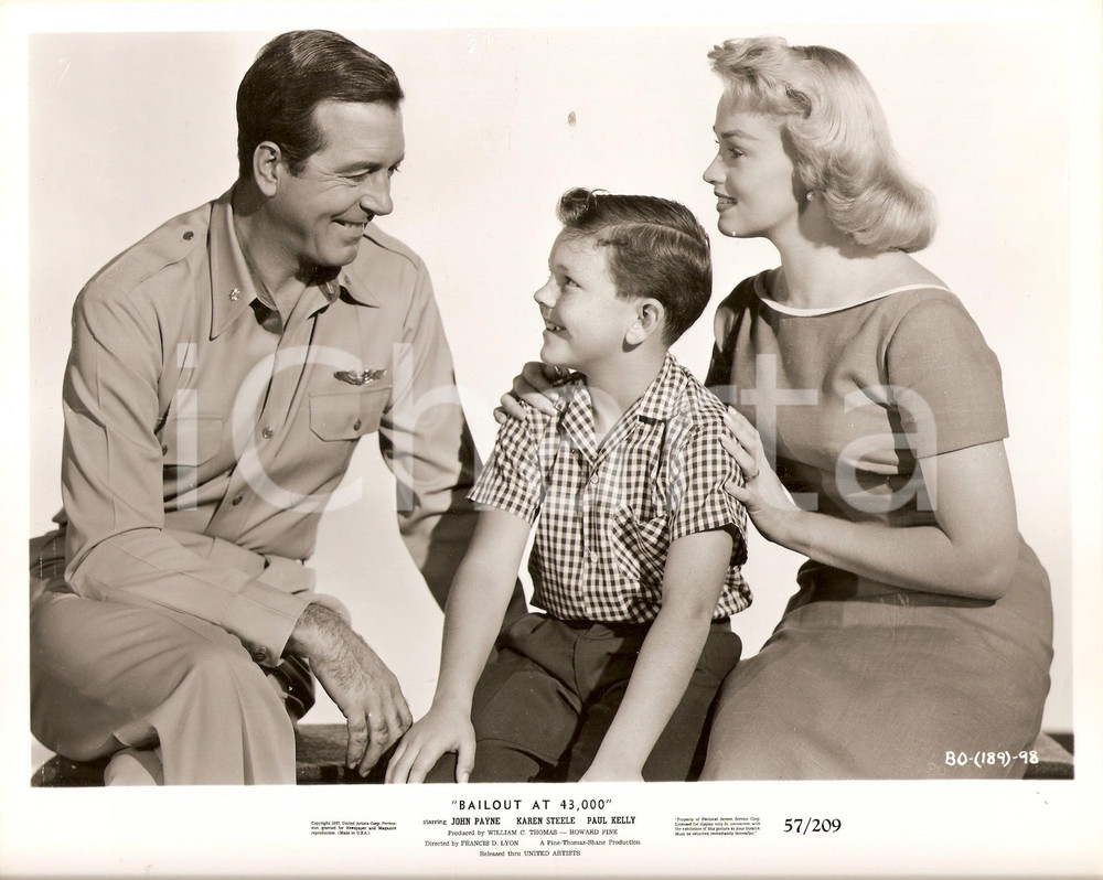 Fotografia d epoca originale 1957 BAILOUT AT 43000 John PAYNE Karen STEELE Richard EYER Francis D. LYON Foto 1