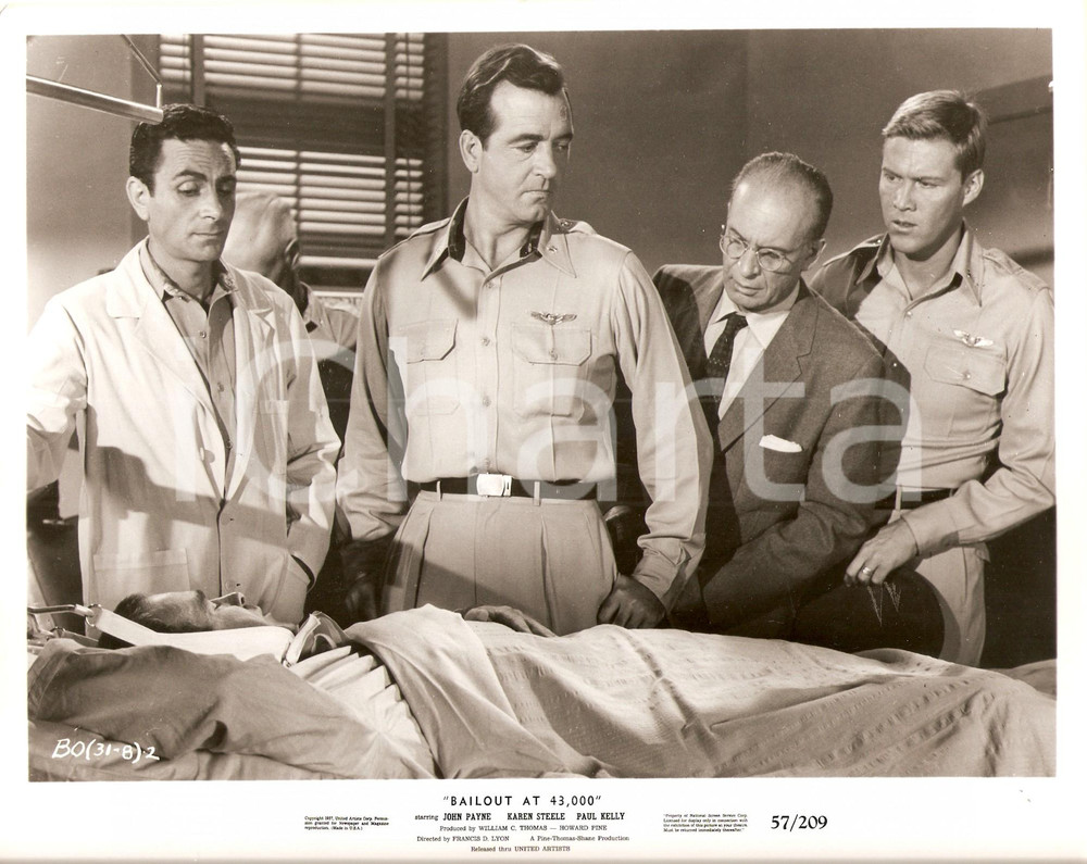 Fotografia d epoca originale 1957 BAILOUT AT 43000 John PAYNE Adam KENNEDY Steven RICH Francis D. LYON Foto 1