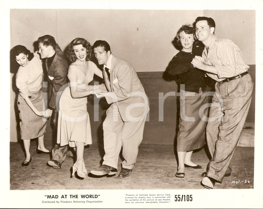 Fotografia d epoca originale 1955 MAD AT THE WORLD Giovani ballerini di TWIST Regia di Harry ESSEX Foto 1