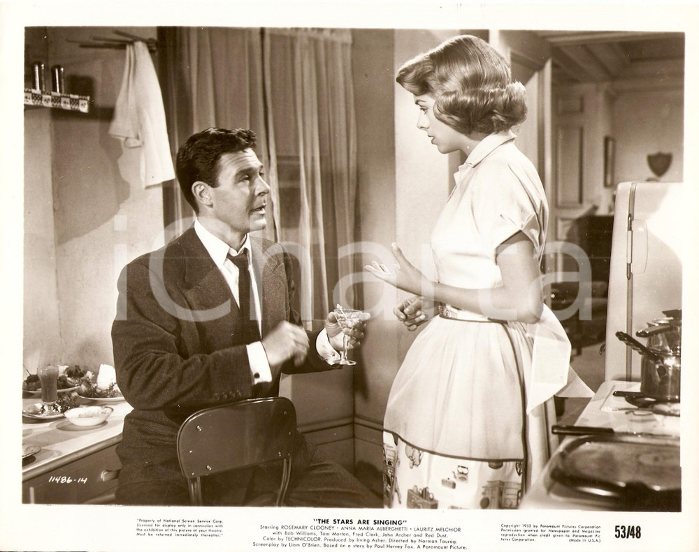Fotografia d epoca originale 1953 STARS ARE SINGING Rosemary CLOONEY John ARCHER Cocktail Norman TAUROG Foto 1