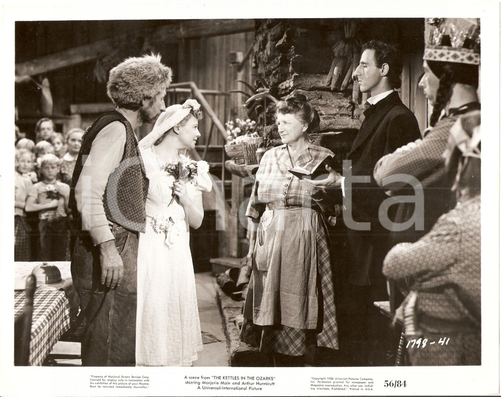 Fotografia d epoca originale 1956 KETTLES IN THE OZARKS Arthur HUNNICUTT Una MERKEL Matrimonio Foto 1