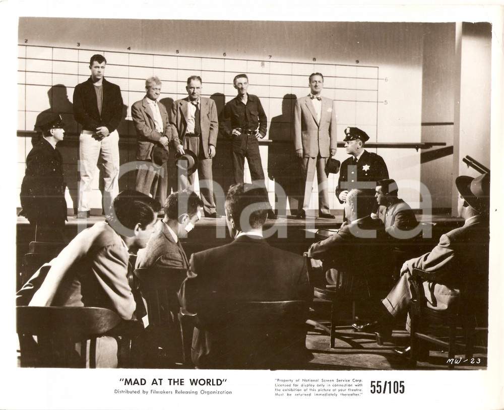 Fotografia d epoca originale 1955 MAD AT THE WORLD Confronto all americana POLICE LINEUP Harry ESSEX Foto 1