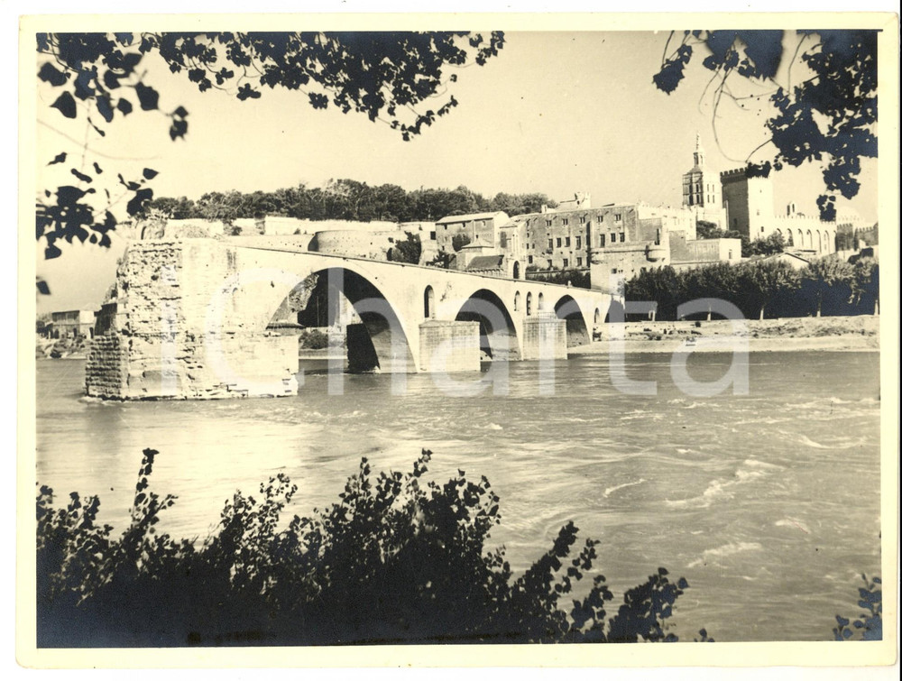 Fotografia d epoca originale 1960 ca AVIGNON F Il ponte di ST. BENEZET Foto ARTISTICA 24x18 cm 1