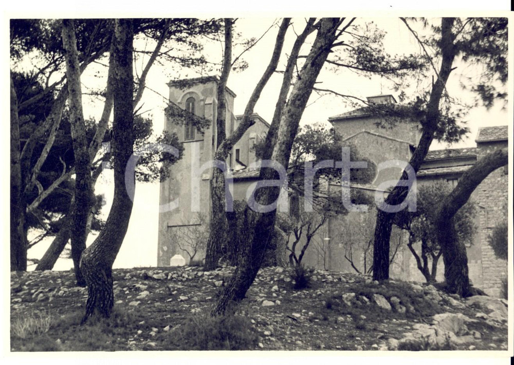 Fotografia d epoca originale 1930 ca PROVENCE FRANCE Chiesa su una collina Foto ARTISTICA 13x18 cm 1