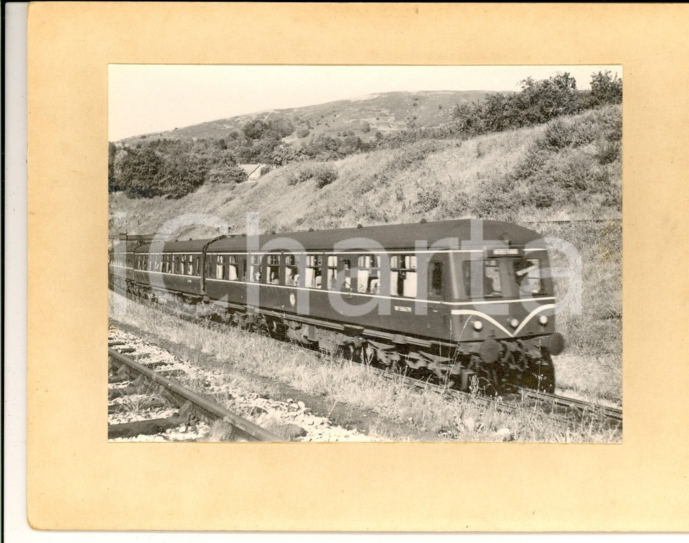 Fotografia d epoca originale 1960 ca FRANCE SNCF Treno locale corre nella campagna Fotografie 21x16 cm 1
