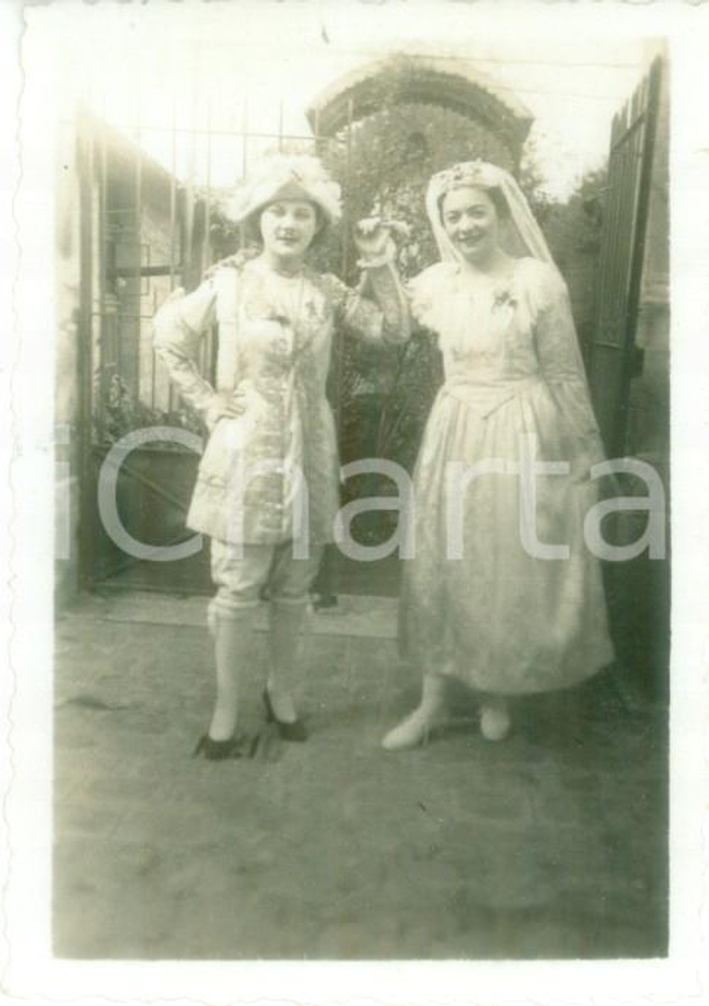 Fotografia d epoca originale 1934 FRANCE TEATRO RURALE Monsieur et Madame Jean Fotografia cm 6 x 8 1