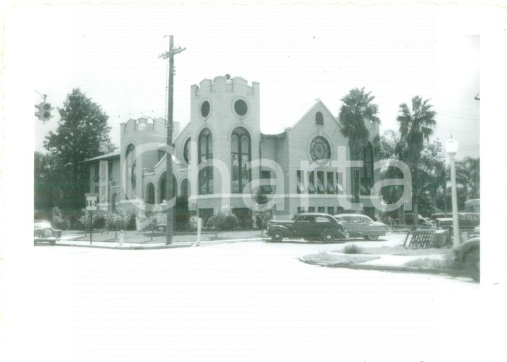 Fotografia d epoca originale 1953 WINTER HAVEN, FLORIDA USA La Prima Chiesa Battista Fotografia 1