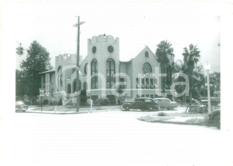 Fotografia d epoca originale 1953 WINTER HAVEN, FLORIDA USA La Prima Chiesa Battista Fotografia 1
