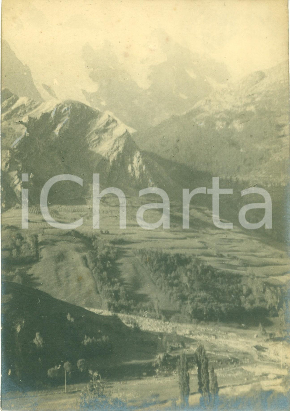 Fotografia d epoca originale 1960 ca DAUPHINE  F Scorcio del ghiaccio della MEYE  Fotografia seriale 1