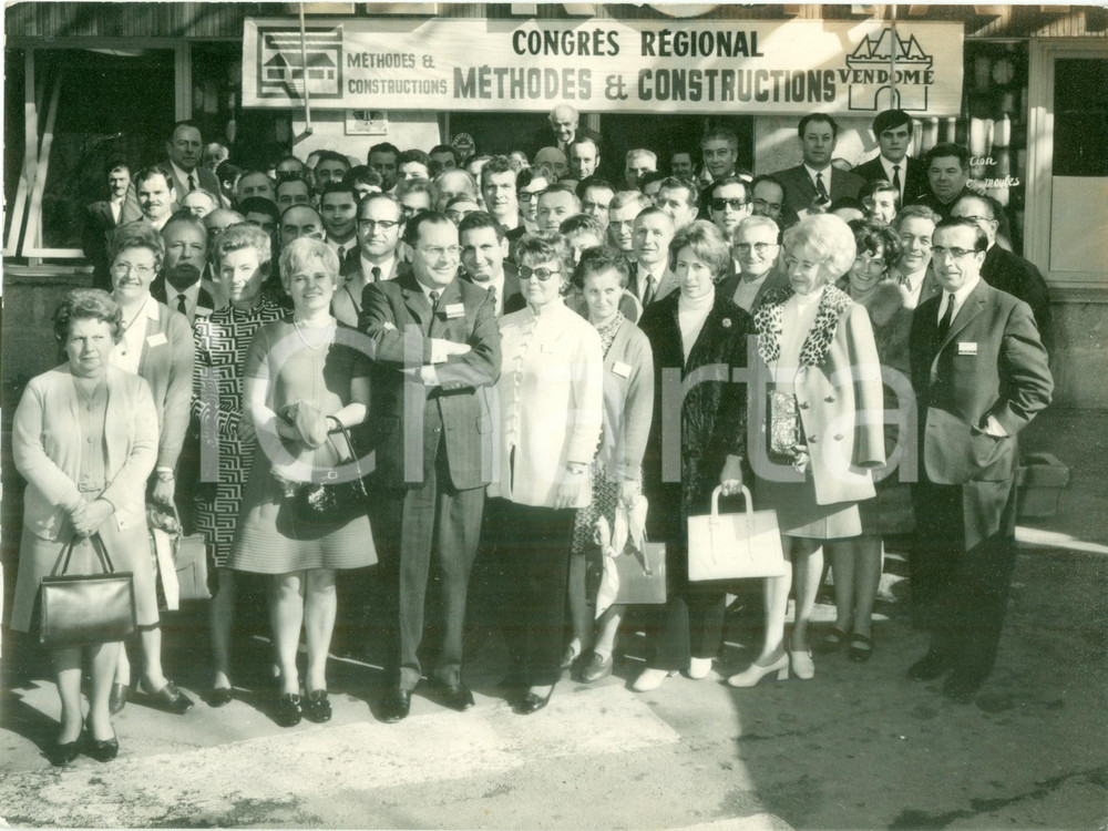 Fotografia d epoca originale 1960 ca ORANGE F Congrès Régional Méthodes et Constructions Fotografia 1