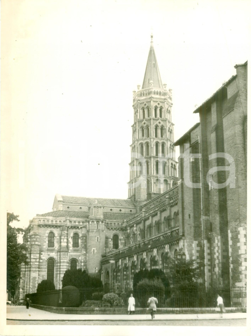 Fotografia d epoca originale 1958 TOULOUSE F Veduta della Cattedrale di Santo Stefano Fotografia 1