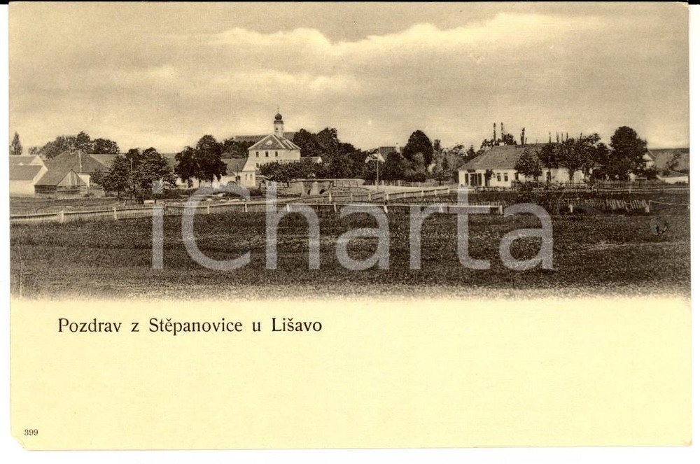 Cartolina originale da collezione 1900 ca REPUBBLICA CECA Veduta di STEPANOVICE Cartolina postale FP NV 1
