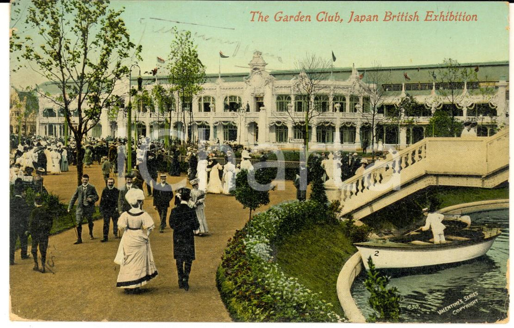 Cartolina originale da collezione 1910 ca LONDON JAPANBRITISH Exhibition Carte postale VINTAGE ANIMEE 1