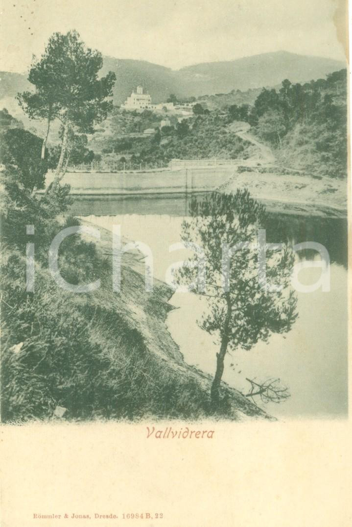 Cartolina originale da collezione 1900 ca BARCELLONA Panorama VALLVIDRERA EL TIBIDABO I LES PLANES Cartolina FP NV 1