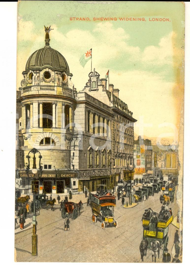 Cartolina originale da collezione 1900 ca LONDON Strand, Shewing widening Cartolina VINTAGE FP VG 1