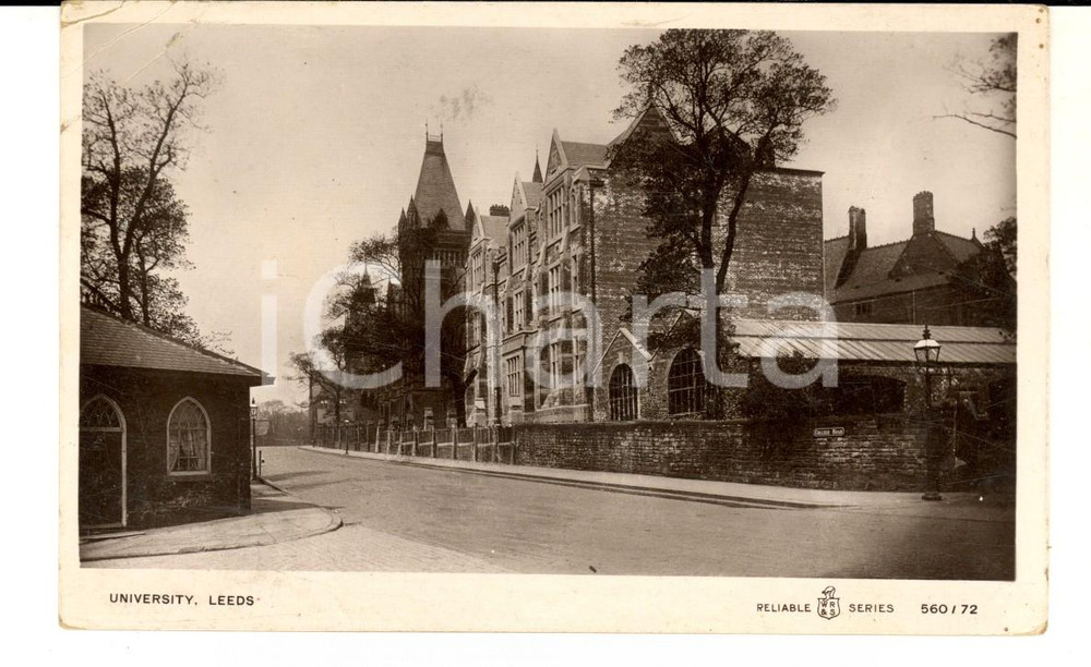 Cartolina originale da collezione 1904 LEEDS UK The University VINTAGE postcard 1