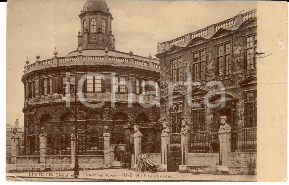 Cartolina originale da collezione 1912 OXFORD UK Sheldonian Theatre Cartolina postale VINTAGE 1