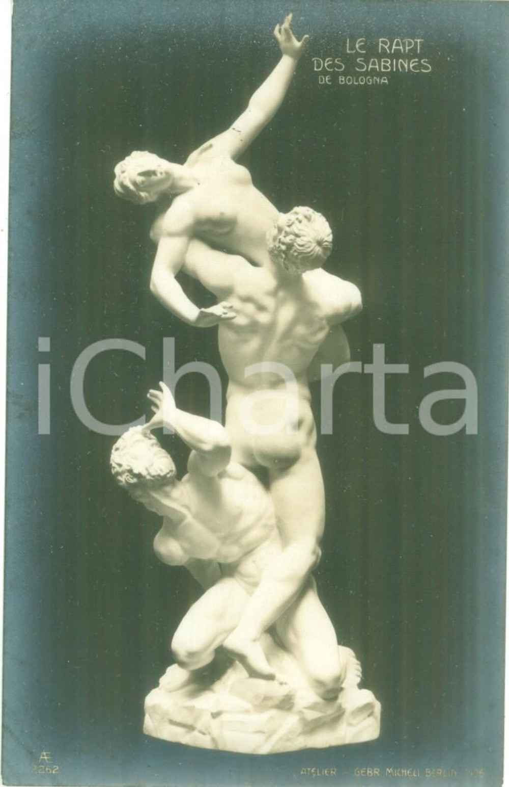 1930 ca BOLOGNA Il Ratto delle Sabine *Cartolina postale FP NV