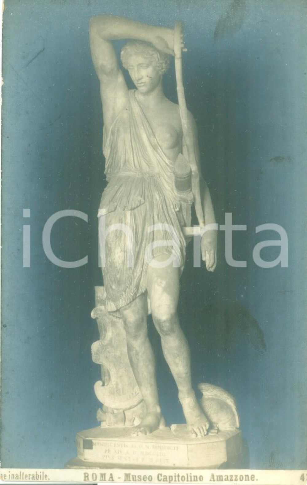 Cartolina originale da collezione 1900 ca ROMA L Amazzone al Museo Capitolino Cartolina FP NV 1